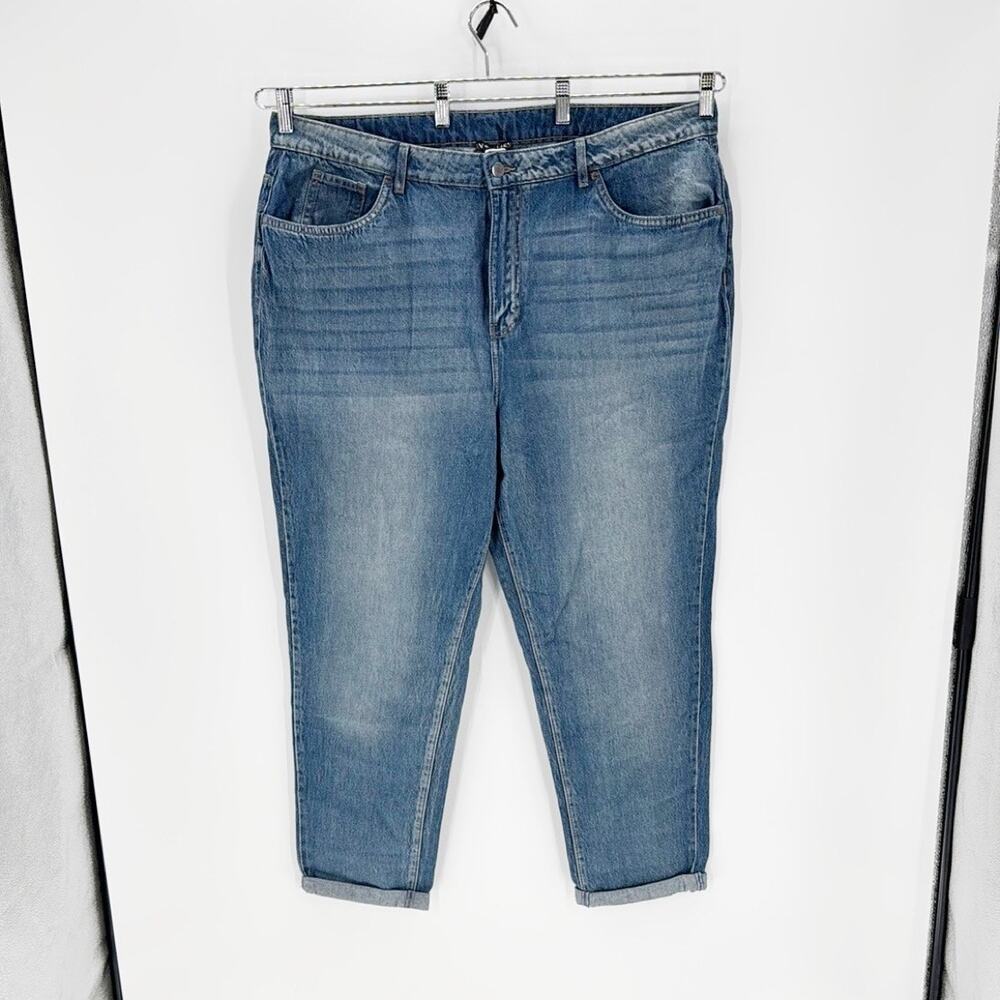 Venus high waisted roll cuffed straight leg jeans size 20 casual versatile